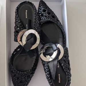 Proenza Schouler Vinci Nero Woven Heels